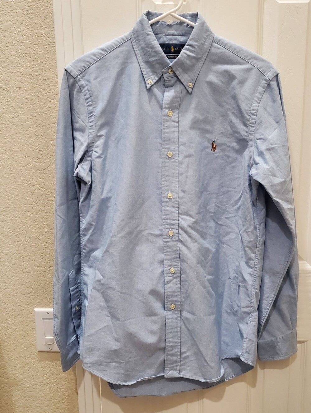Ralph Lauren Button Down Blue Shirt Classic Fit